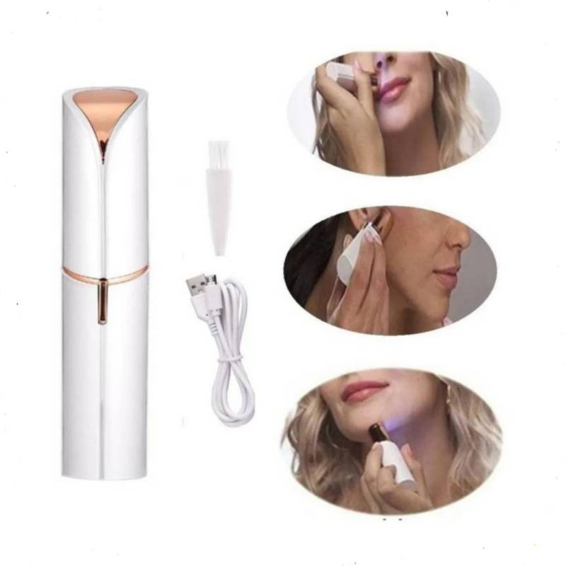 Depiladora Facial Recargable — Rostro, Cejas y Bozo